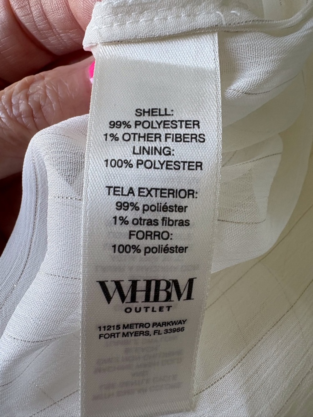 White House Black Market Size M Tie Neck Blouse career Office Church Party NWT - Picture 11 of 13